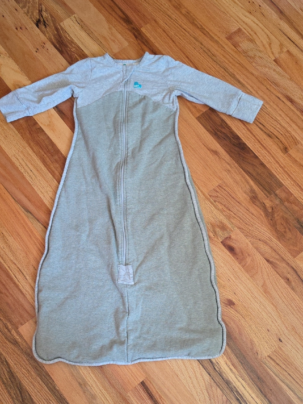 Love to dream Green & Grey Long Sleeve Sleep Sack with Front Zipper